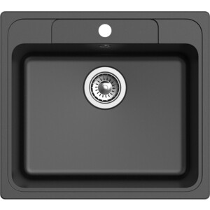 Кухонная мойка и смеситель Ewigstein E-60, Lemark Comfort LM3071C-Gray черная/хром