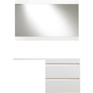 Мебель для ванной Style line Даллас Люкс 78 (140R) напольная, под стиральную машину, белая эмаль