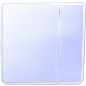Зеркальный шкаф Style line Каре 80x80 с подсветкой, сенсорный выключатель (СС-00002276) зеркало шкаф style line каре 50х80 левое с подсветкой сенсор сс 00002372