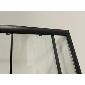 Душевой уголок Niagara Eco 90x90 прозрачный с рисунком, черный (NG-007-14 BLACK)