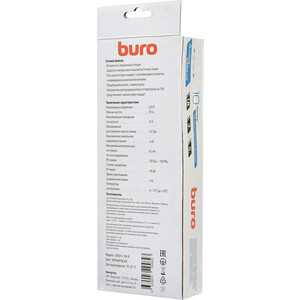 Сетевой фильтр Buro 500SH-5-SW-B 5м (5 розеток) черный