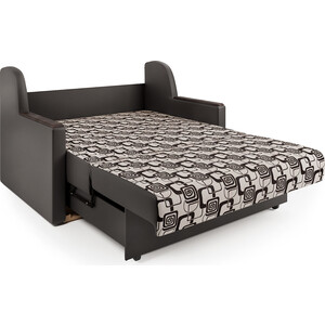 Диван-кровать Шарм-Дизайн Аккорд Д 100 экокожа шоколад и ромб