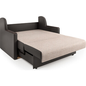 Диван-кровать Шарм-Дизайн Аккорд Д 120 Корфу беж и экокожа шоколад