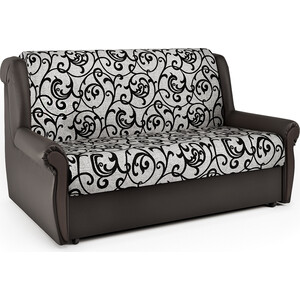 Диван-кровать Шарм-Дизайн Аккорд М 100 экокожа шоколад и узоры диван аккордеон шарм дизайн шарм 120 узоры