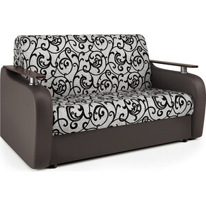 Диван-кровать Шарм-Дизайн Гранд Д 100 экокожа шоколад и узоры диван кровать шарм дизайн гранд д 100 экокожа черная и узоры