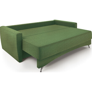 Диван-кровать Шарм-Дизайн Опера 130 зеленая рогожка и Париж
