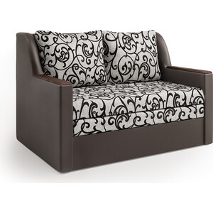 Диван-кровать Шарм-Дизайн Дуэт экокожа шоколад и узоры диван аккордеон шарм дизайн шарм 100 узоры