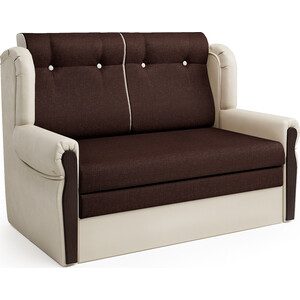Диван-кровать Шарм-Дизайн Классика 2М экокожа беж и рогожка диван кровать шарм дизайн опера 150 рогожка серый