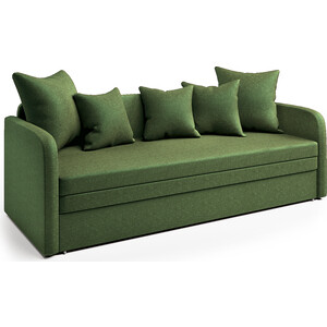 Софа Шарм-Дизайн Трио зеленый кушетка шарм дизайн трио правый париж и рогожка зеленый