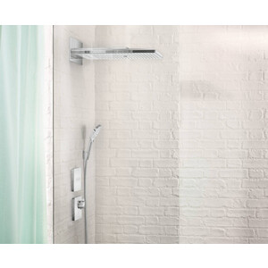 Термостат для душа Hansgrohe ShowerSelect Glass для механизма 01800180, белый/хром (15735400)