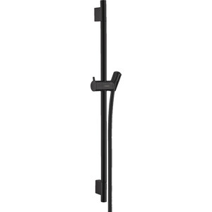 Душевая штанга Hansgrohe Unica S Puro 65 см с шлангом, черный матовый (28632670) душевая штанга 66 9 см hansgrohe unica croma 26505000