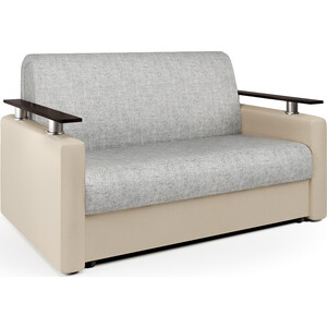 Диван-кровать Шарм-Дизайн Шарм 100 экокожа беж и серый шенилл кресло кровать шарм дизайн шарм экокожа беж и шенилл беж