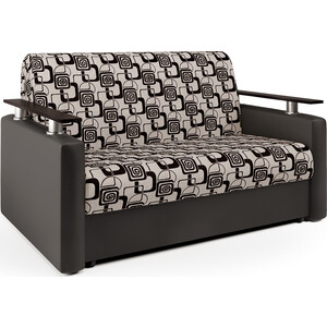 Диван-кровать Шарм-Дизайн Шарм 100 экокожа шоколад и ромб софа шарм дизайн трио экокожа
