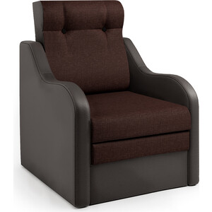 Кресло-кровать Шарм-Дизайн Классика В шоколад и рогожка кресло кровать шарм дизайн гранд д экокожа шоколад и ромб