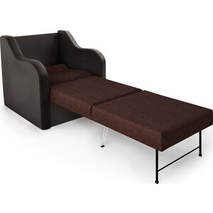 Кресло-кровать Шарм-Дизайн Классика В шоколад и рогожка