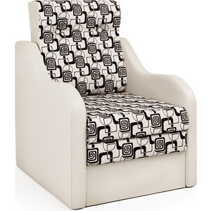 Кресло-кровать Шарм-Дизайн Классика В экокожа беж и ромб тумба под раковину corozo классика 120 с бельевой корзиной белая sd 00000370