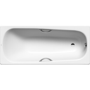 Ванна стальная Kaldewei Saniform Plus Star 331 Antislip, Easy Clean 150x70 см, с отверстиями под ручки (133130003001) пластины для мытья полов 30 шт антибактериальные ароматизированные clean plus