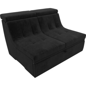 Модуль Лига Диванов Холидей Люкс раскладной диван велюр черный модуль лига диванов холидей канапе велюр серый