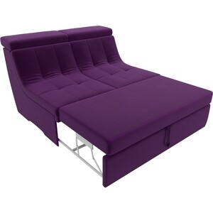 Модуль Лига Диванов Холидей Люкс раскладной диван микровельвет фиолетовый