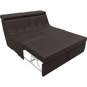 Модуль Лига Диванов Холидей Люкс раскладной диван экокожа коричневый