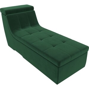 Модуль Лига Диванов Холидей Люкс канапе велюр зеленый модуль лига диванов холидей кресло микровельвет зеленый
