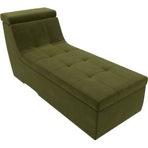 Модуль Лига Диванов Холидей Люкс канапе микровельвет зеленый лига диванов угловой модульный диван холидей люкс микровельвет зеленый
