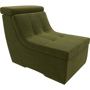 Модуль Лига Диванов Холидей Люкс кресло микровельвет зеленый модуль лига диванов холидей кресло микровельвет зеленый