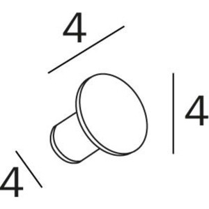 Крючок Inda One черный матовый (AV120ANE)