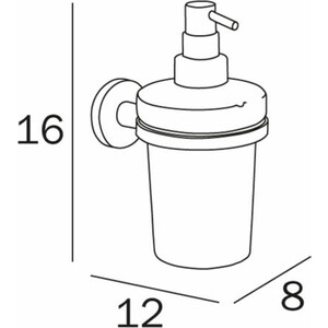 Дозатор для жидкого мыла Inda One хром (A24120CR03)