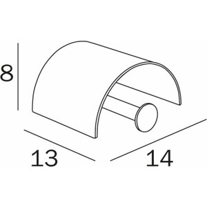 Держатель туалетной бумаги Inda One с крышкой, хром (A24260CR)
