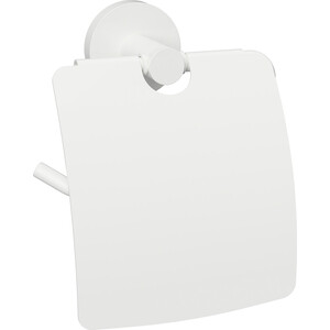 Держатель туалетной бумаги Bemeta White с крышкой (104112014) держатель туалетной бумаги bemeta с крышкой 135х155х75мм 104112015