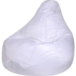 Кресло-мешок Bean-bag Груша белое оксфорд XL кресло мешок bean bag груша серое оксфорд xl