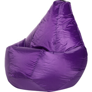 Кресло-мешок Bean-bag Груша фиолетовое оксфорд XL кресло мешок bean bag груша серое оксфорд xl