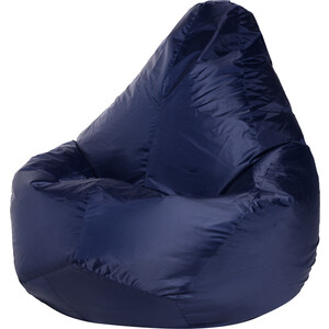 Кресло-мешок Bean-bag Груша темно-синее оксфорд XL кресло мешок bean bag груша изумруд xl