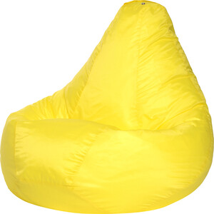 Кресло-мешок Bean-bag Груша желтое оксфорд XL кресло мешок bean bag груша серое оксфорд xl