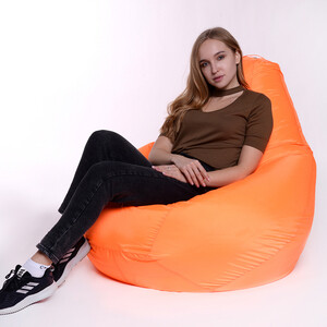 Кресло-мешок Bean-bag Груша оранжевое оксфорд XL