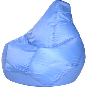 Кресло-мешок Bean-bag Груша голубое оксфорд XL кресло мешок bean bag груша розовое оксфорд xl