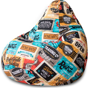 Кресло-мешок Bean-bag Груша лейбл XL кресло мешок bean bag груша серый микровельвет xl