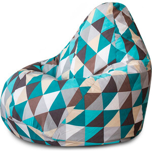 Кресло-мешок Bean-bag Груша изумруд XL шнур для вязания 100% полиэфир ширина 4 мм 50м изумруд
