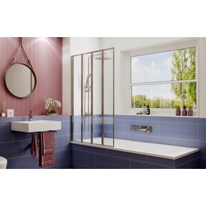 Шторка для ванны Ambassador Bath Screens 90 левая, прозрачная, хром (16041110L) Bath Screens 90 левая, прозрачная, хром (16041110L) - фото 3