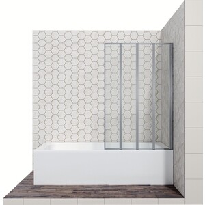Шторка для ванны Ambassador Bath Screens 90 правая, прозрачная, хром (16041110R) шторка для ванной fixsen design flux fx 2511
