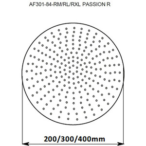 Верхний душ Aquanet AF301-84-RXL Passion R 40 (242980)