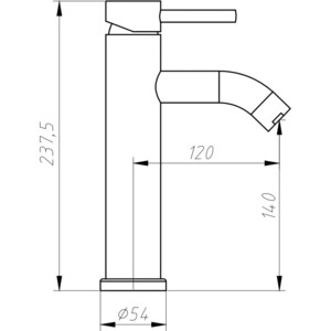 Смеситель для раковины Aquanet AF210-10S Steel (242966)