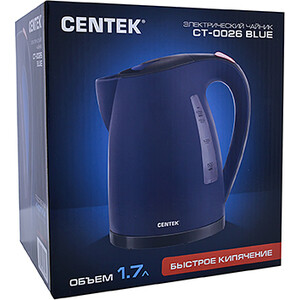 Чайник электрический Centek CT-0026 голубой