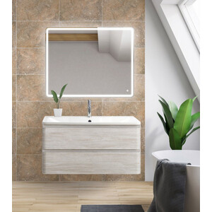 Тумба с раковиной BelBagno Albano 80 Rovere Vintage Bianco (ALBANO-800-2C-SO-RVB, BB800/455-LV-MR-ALR)