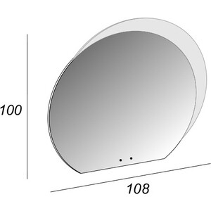 Зеркало Cezares 108 с подсветкой (45010)