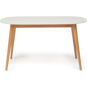 Стол обеденный TetChair Max белый + натуральный стол tetchair wd 07 oak