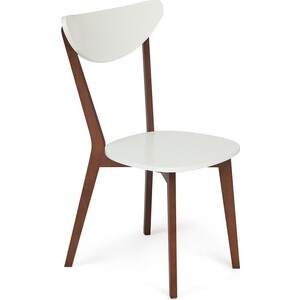 Стул TetChair Maxi белый + коричневый/жесткое сиденье стул tetchair maxi белый натуральный жесткое сиденье