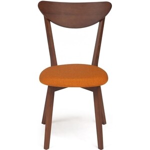 Стул TetChair Maxi коричневый обивка оранжевая/мягкое сиденье