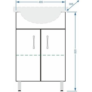 Мебель для ванной Stella Polar Концепт ЭКО 55 белая